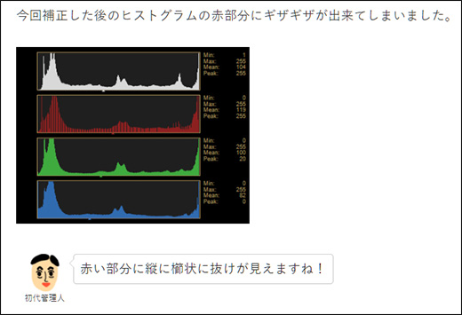 トーンジャンプ 階調飛びの原因と対策 動画補正